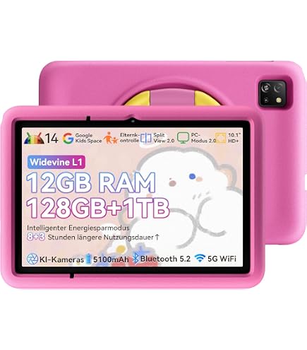 Blackview Tab 60 Pro Kids, Android 15 Children Tablet, 12GB+128GB